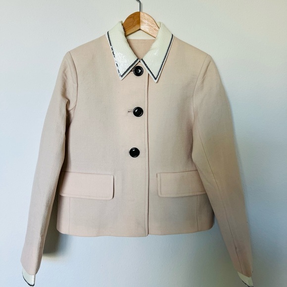 Miu Miu Sequin-embellished Cady Jacket - Picture 7 of 13